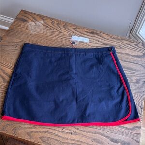NEW! Frances Valentine  Navy : red piping scooter  Skort size 12